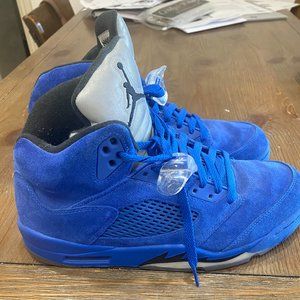 Air Jordan 5 Retro Blue Suede Size 9.5